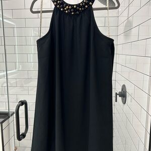 NWT Lilly Pulitzer Shawn Black Beaded Dress size Large